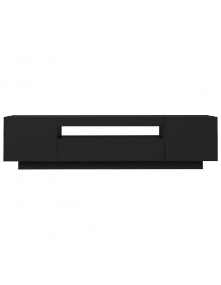 Mobile Porta TV con Luci LED Nero 160x35x40 cm