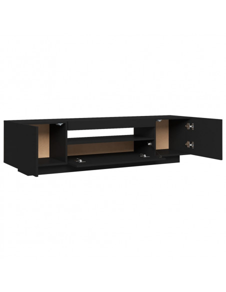 Mobile Porta TV con Luci LED Nero 160x35x40 cm