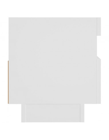 Mobile Porta TV con Luci LED Bianco 80x35x40 cm