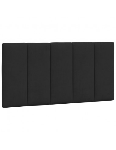 Letto con Materasso Nero 100x200 cm in Velluto