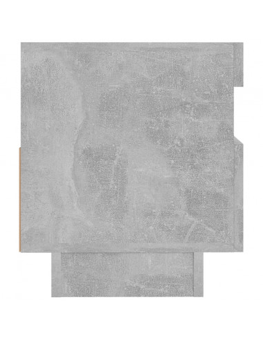 Mobile Porta TV con Luci LED Grigio Cemento 80x35x40 cm