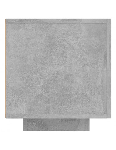 Mobile Porta TV con Luci LED Grigio Cemento 160x35x40 cm