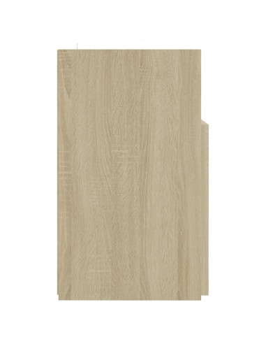 Mobile Porta TV con Luci LED Rovere Sonoma 120x30x50 cm