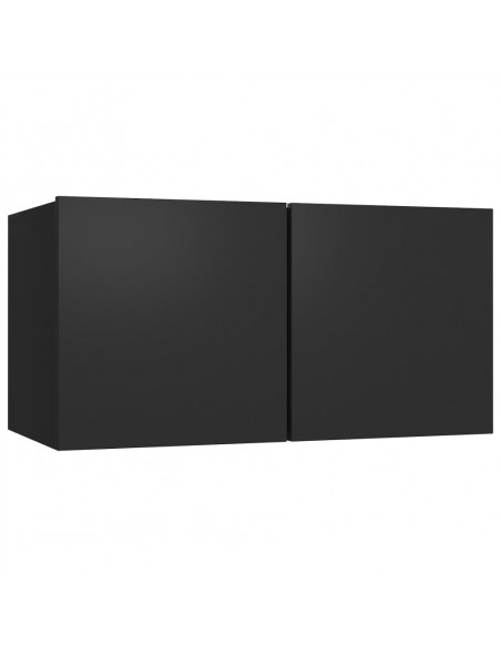 Mobile Porta TV Sospeso Nero 60x30x30cm