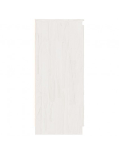 Credenze 3 pz in Legno Massello di Pino Bianco