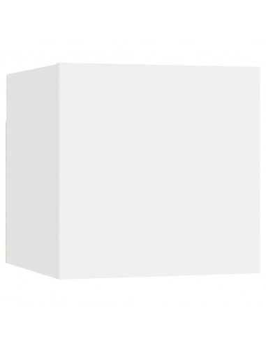 Set di Mobili Porta TV 5 pz Bianco in Legno Multistrato