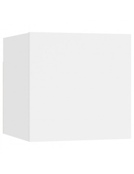 Set di Mobili Porta TV 6 pz Bianco in Legno Multistrato