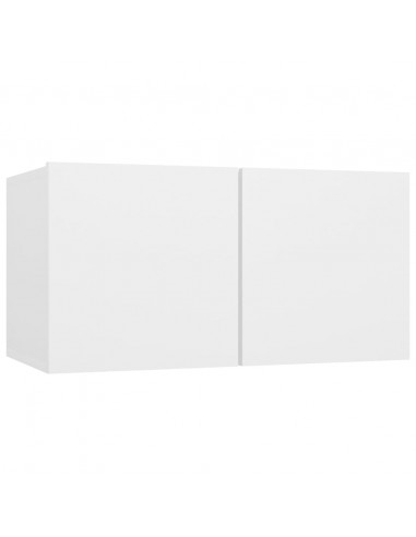 Set Mobili Porta TV 10 pz Bianco in Legno Multistrato