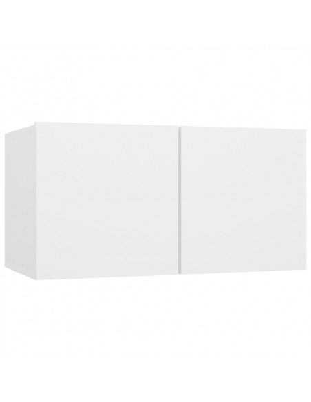 Set Mobili Porta TV 10 pz Bianco in Legno Multistrato