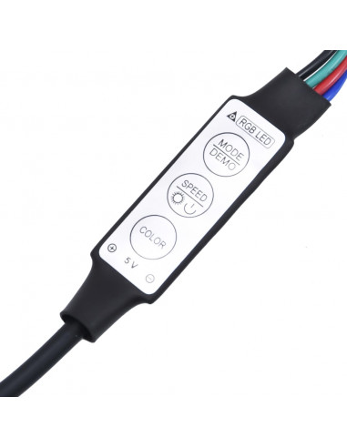 Mobile Porta TV con Luci LED Grigio Cemento 200x35x40 cm