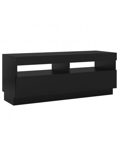 Mobile Porta TV con Luci LED Nero 100x35x40 cm