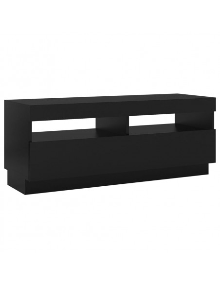 Mobile Porta TV con Luci LED Nero 100x35x40 cm