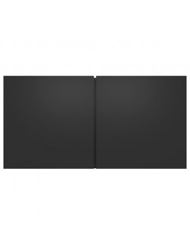 Mobili Porta TV Pensili 2pz Neri 60x30x30 cm