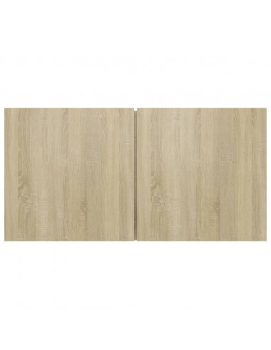 Mobili Porta TV Pensili 3pz Rovere Sonoma 60x30x30 cm