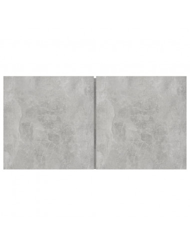 Mobili Porta TV Pensili 2pz Grigio Cemento 60x30x30 cm