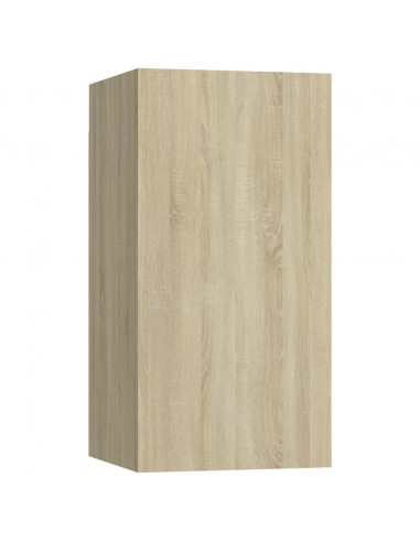 Set di Mobili TV 4 pz Rovere Sonoma in Legno Multistrato