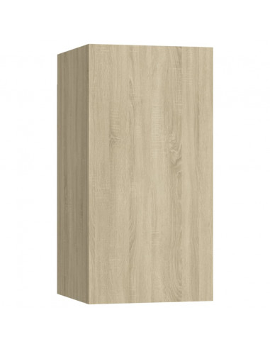 Set di Mobili Porta TV 7 pz Rovere Sonoma in Legno Multistrato