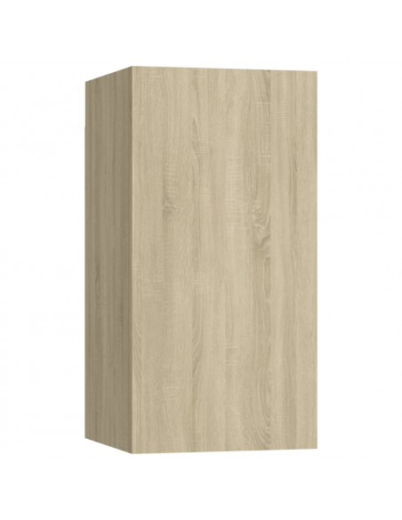Set di Mobili Porta TV 7 pz Rovere Sonoma in Legno Multistrato