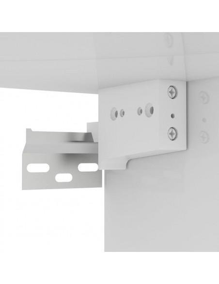 Set di Mobili Porta TV 6 pz Bianco Lucido in Legno Multistrato