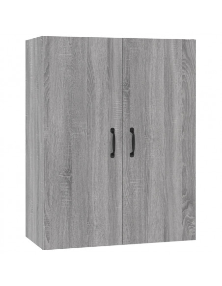 Mobile Pensile Grigio Sonoma 69,5x34x90 cm Legno Multistrato