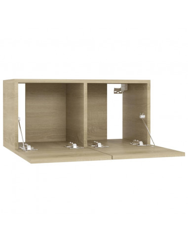 Mobili Porta TV 4 pz Rovere Sonoma 60x30x30cm Legno Multistrato