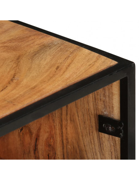 Mobile Porta TV 110x30x45 cm in Legno Massello di Acacia