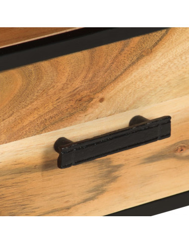 Mobile Porta TV 110x30x45 cm in Legno Massello di Acacia