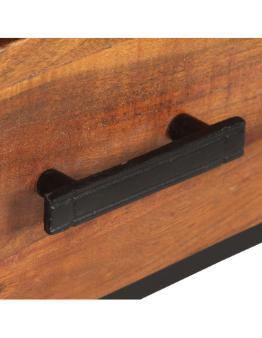 Mobile Porta TV 110x30x45 cm in Legno Massello di Acacia