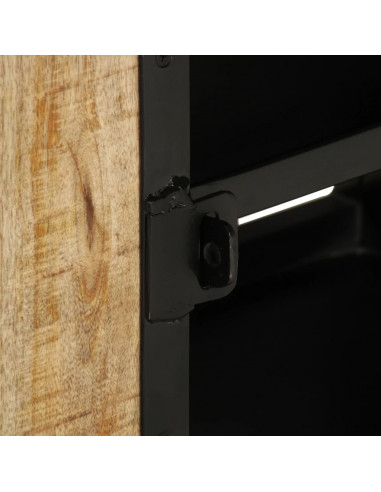 Mobile Porta TV 110x30x45 cm in Legno Massello di Mango Grezzo