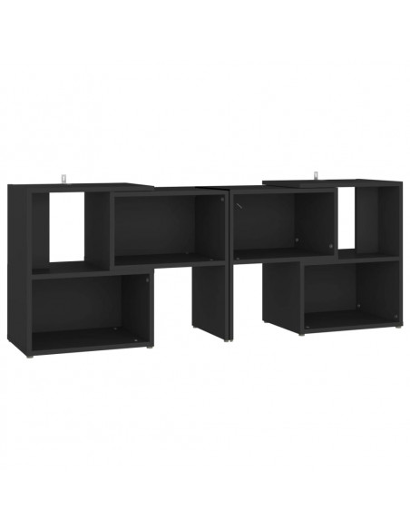 Mobile TV Nero 104x30x52 cm in Legno Multistrato