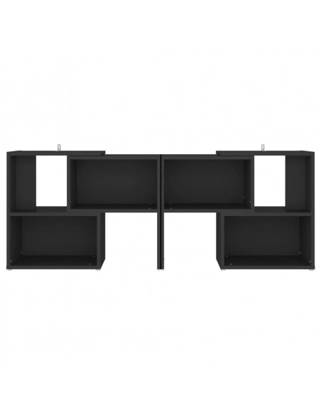 Mobile TV Nero 104x30x52 cm in Legno Multistrato