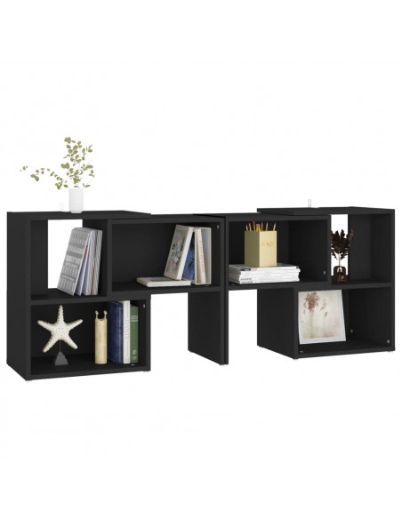 Mobile TV Nero 104x30x52 cm in Legno Multistrato