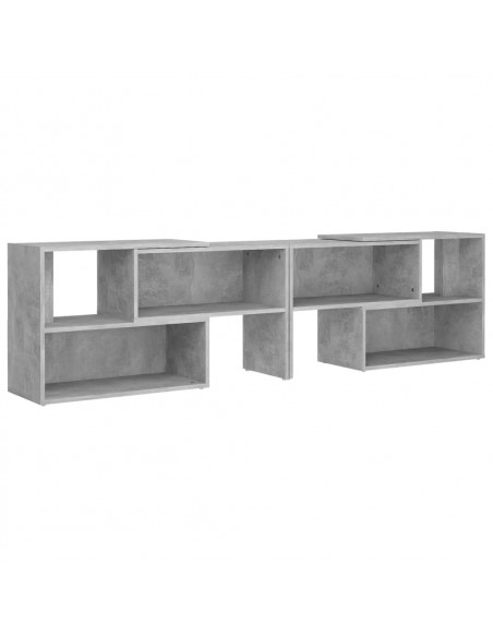 Mobile Porta TV Grigio Cemento 149x30x52cm in Legno Multistrato
