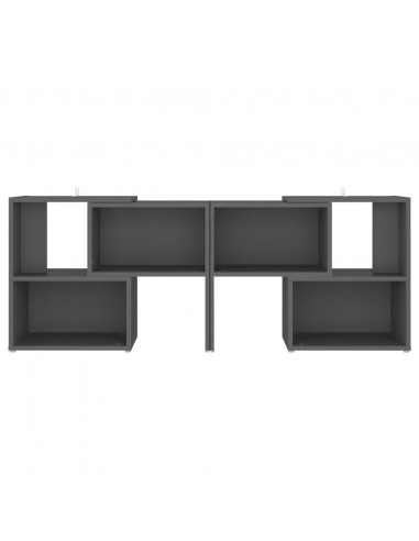 Mobile TV Grigio 104x30x52 cm in Legno Multistrato