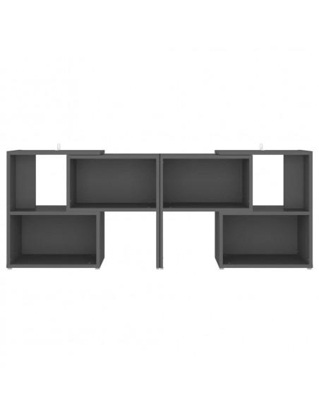 Mobile TV Grigio 104x30x52 cm in Legno Multistrato