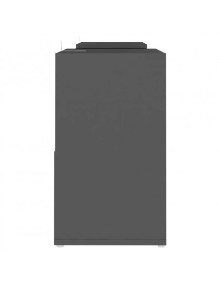 Mobile TV Grigio 104x30x52 cm in Legno Multistrato
