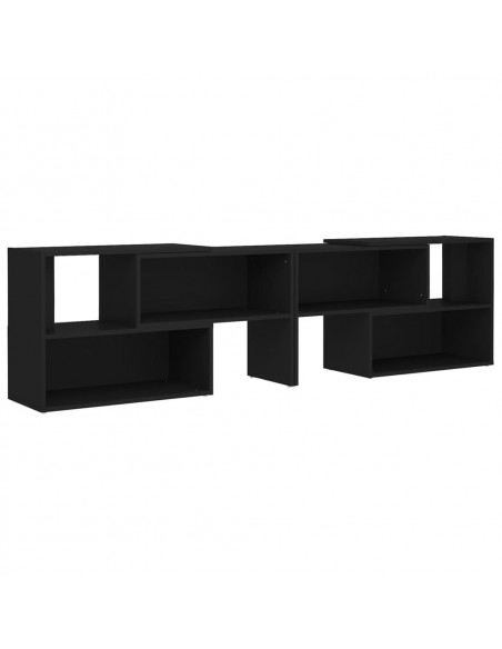 Mobile Porta TV Nero 149x30x52 cm in Legno Multistrato