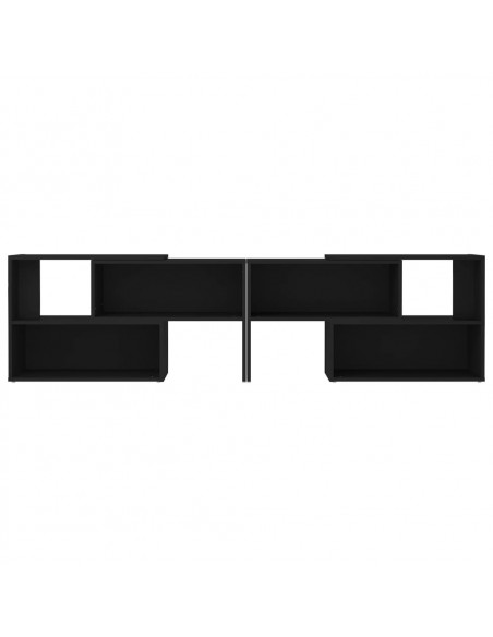 Mobile Porta TV Nero 149x30x52 cm in Legno Multistrato
