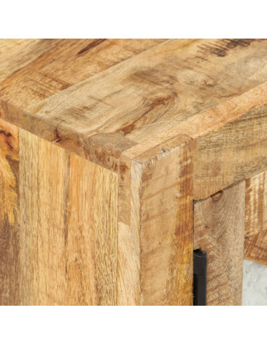 Mobile Porta TV 110x30x45 cm in Legno Massello di Mango Grezzo