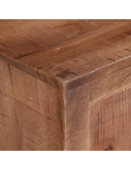Mobile Porta TV 110x30x40 cm in Legno di Mango Grezzo