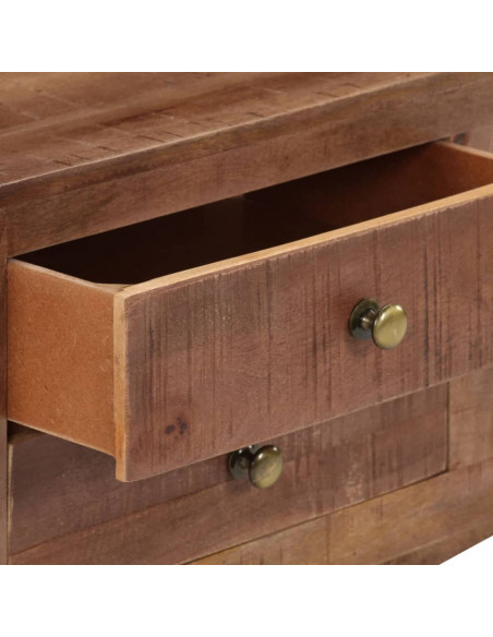 Mobile Porta TV 110x30x40 cm in Legno di Mango Grezzo