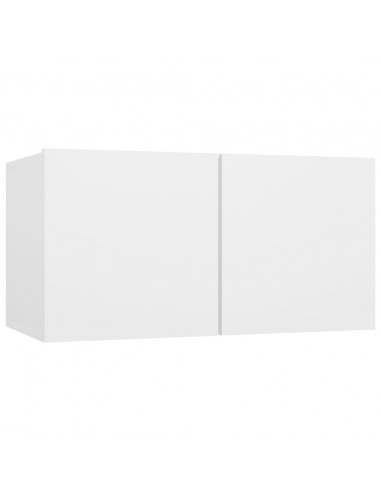 Set Mobili Porta TV 6 pz Bianco in Legno Multistrato