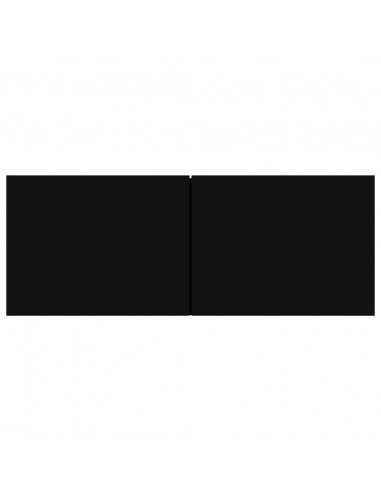 Mobili Porta TV 3 pz Neri in Legno Multistrato