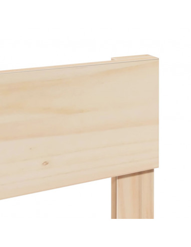 Letto senza Materasso 140x200 cm in Legno Massello di Pino