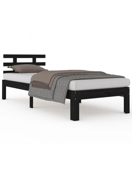 Giroletto Nero in Legno Massello 100x200 cm