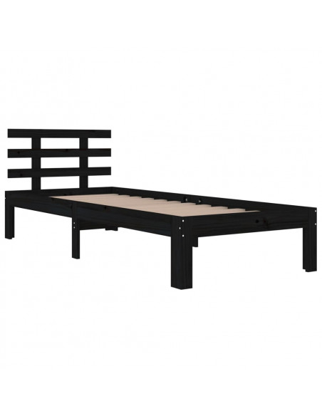 Giroletto Nero in Legno Massello 100x200 cm