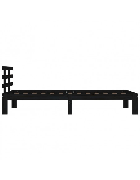 Giroletto Nero in Legno Massello 100x200 cm