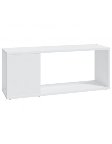Mobile Porta TV Bianco 80x24x32 cm in Legno Multistrato