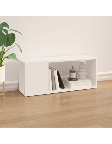 Mobile Porta TV Bianco 80x24x32 cm in Legno Multistrato