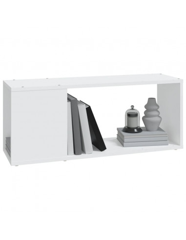 Mobile Porta TV Bianco 80x24x32 cm in Legno Multistrato
